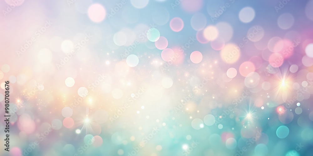 Poster delicate soft focus background featuring a soothing blend of pastel hues in gentle gradation, creati