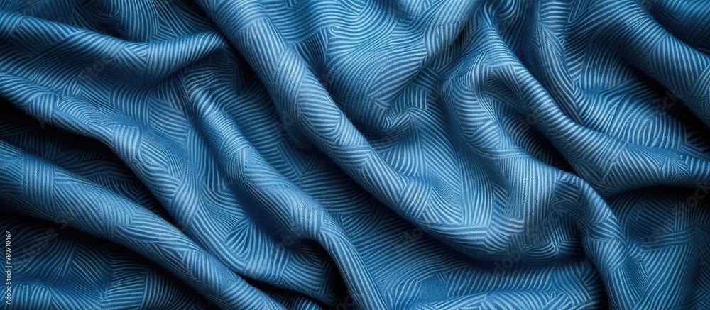 Aufkleber blue felt fabric background with a white vignette perfect for any design with a copy space image