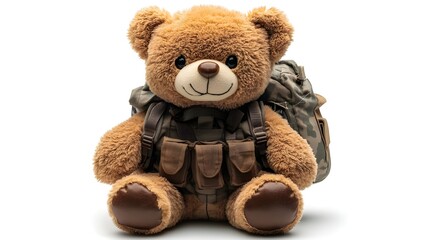 Obraz premium a stuffed bear with a backpack 