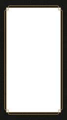 Png frame, gold ornament vintage style