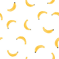 Fototapeta premium Banana pattern PNG, cute fruit transparent background