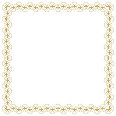 Gold lace png frame, floral fabric in transparent design