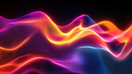 Fototapeta premium 3D rendering of ribbons and silk