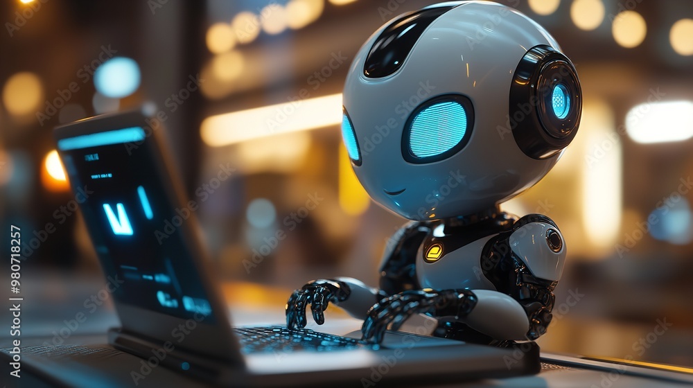 Aufkleber artificial intelligence internet of things network protection global business robots. ai generative 
