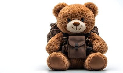 Obraz premium a stuffed bear with a backpack
