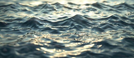 Rippling water creating a textured surface suitable for copy space image