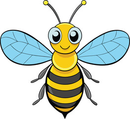 Bee Cartoon vector illustration design