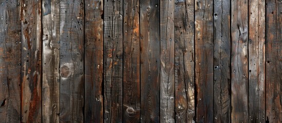Fototapeta premium Background composed of aged wooden planks with copy space image available