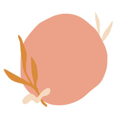 Abstract png badge, transparent background