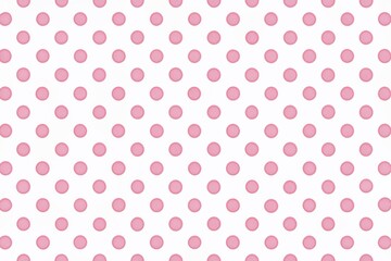 Soft, delicate pink polka dots scatter across a white background, creating a whimsical, festive, and versatile canvas for graphic designs, invitations, and creative projects.