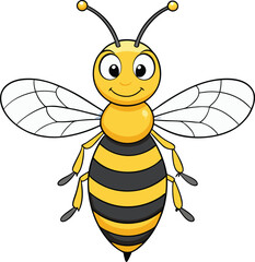 Bee Cartoon vector illustration design