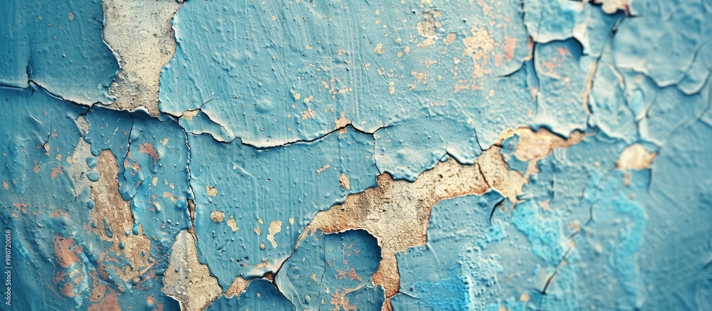 Poster closeup of a textured painted wall provides a great background and design element in a copy space im