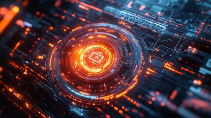 Abstract Technology Interface.