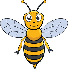 Bee Cartoon vector illustration design