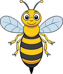 Bee Cartoon vector illustration design