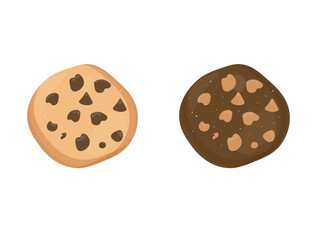 chocolate chip cookies. vector illustration