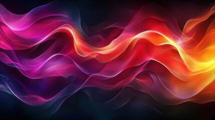 Obraz premium 3D rendering of ribbons and silk