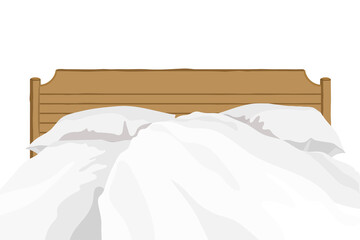 Bed border png sticker, realistic illustration, transparent background