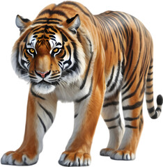 Naklejka premium Playful Jungle Tiger Clipart for Themed Events. 