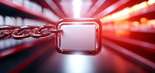 Obraz premium Blockchain-based food supply chain, holographic farm data, futuristic grocery store, transparent tracking system