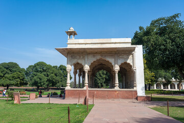 Sawan Pavilion, Red Fort, Old Delhi, India. UNESCO World Heritage Site