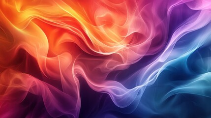 Obraz premium 3D rendering of ribbons and silk