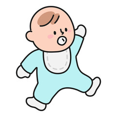 Baby png sticker, infant transparent background