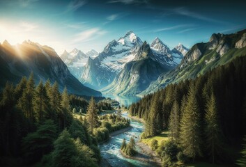 Mountain landscape at day