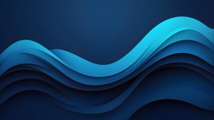 Blue wavy abstract background with navy blue background for your walpaper or presentation