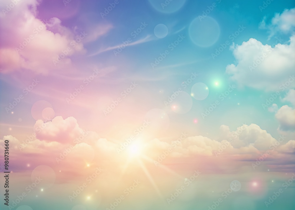 Poster delicate soft focus pastel hues backdrop featuring a gentle gradient of calming colors creating a se