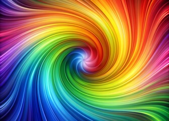 Fototapeta premium Vibrant abstract background featuring a mesmerizing swirl of gradient rainbow colors blending seamlessly into a stunning, eye-catching visual masterpiece.