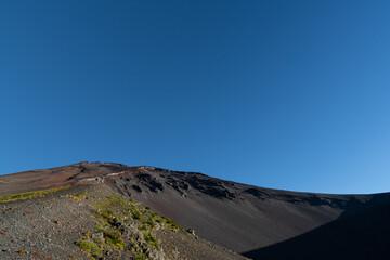 富士山の噴火口　宝永第一火口