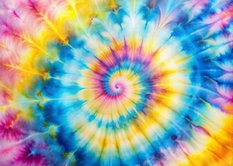 Softly blended pastel hues of pink, blue, and yellow swirl together in a mesmerizing tie dye pattern, creating a dreamy, abstract background with a watercolor effect.