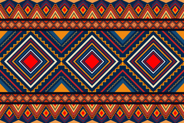 Geomatric Ethnic Seamless Pattern Print Fabric