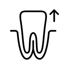 Fototapeta premium Tooth extraction icon