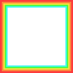 wooden frame, frame, frame isolated on white, colorful frame, frame design, frame png, frame sticker, sticker, square, square frame, colorful frame on white, for your design, for image, rainbow frame