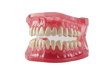 Obraz premium Ental implant model with a tran isolated on white or transparent background