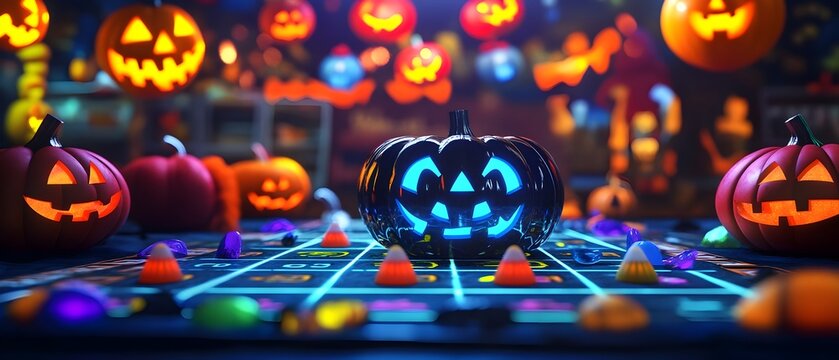 Cutting Edge Virtual Reality Halloween Bingo with Holographic Game Pieces