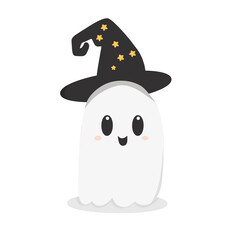 Little ghost wearing a hat