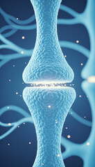 Obraz premium Transmission of Neural Impulses in Brain Networks