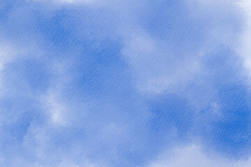 Sky blue watercolor abstract texture background. Brush painted watercolor abstract background.
