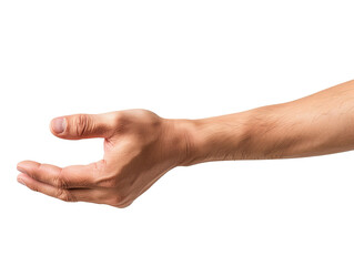 A hand reaching out, symbolizing help, support, or invitation. Ideal for concepts related to assistance and connection.