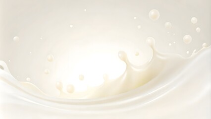 a splash of milk that is being poured abstract background. Generative AI