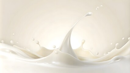 a splash of milk that is being poured abstract background. Generative AI