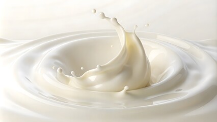 a splash of milk that is being poured abstract background. Generative AI