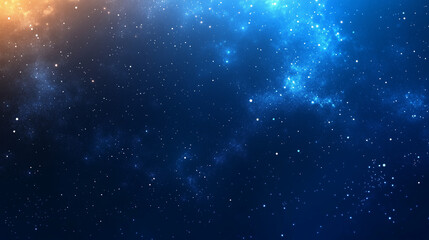 Obraz premium Vibrant Galactic Cloud With Bright Stars Across Deep Space Horizon