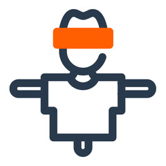 Smiling Scarecrow In The Field