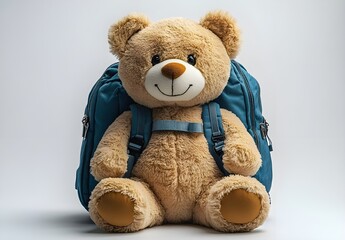 Obraz premium a stuffed bear with a backpack