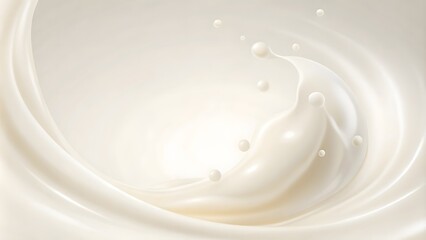 a splash of milk that is being poured abstract background. Generative AI