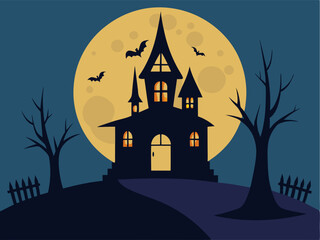 house with pumpkin